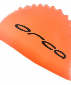 Orca Silicone Swim Cap High Vis Orange