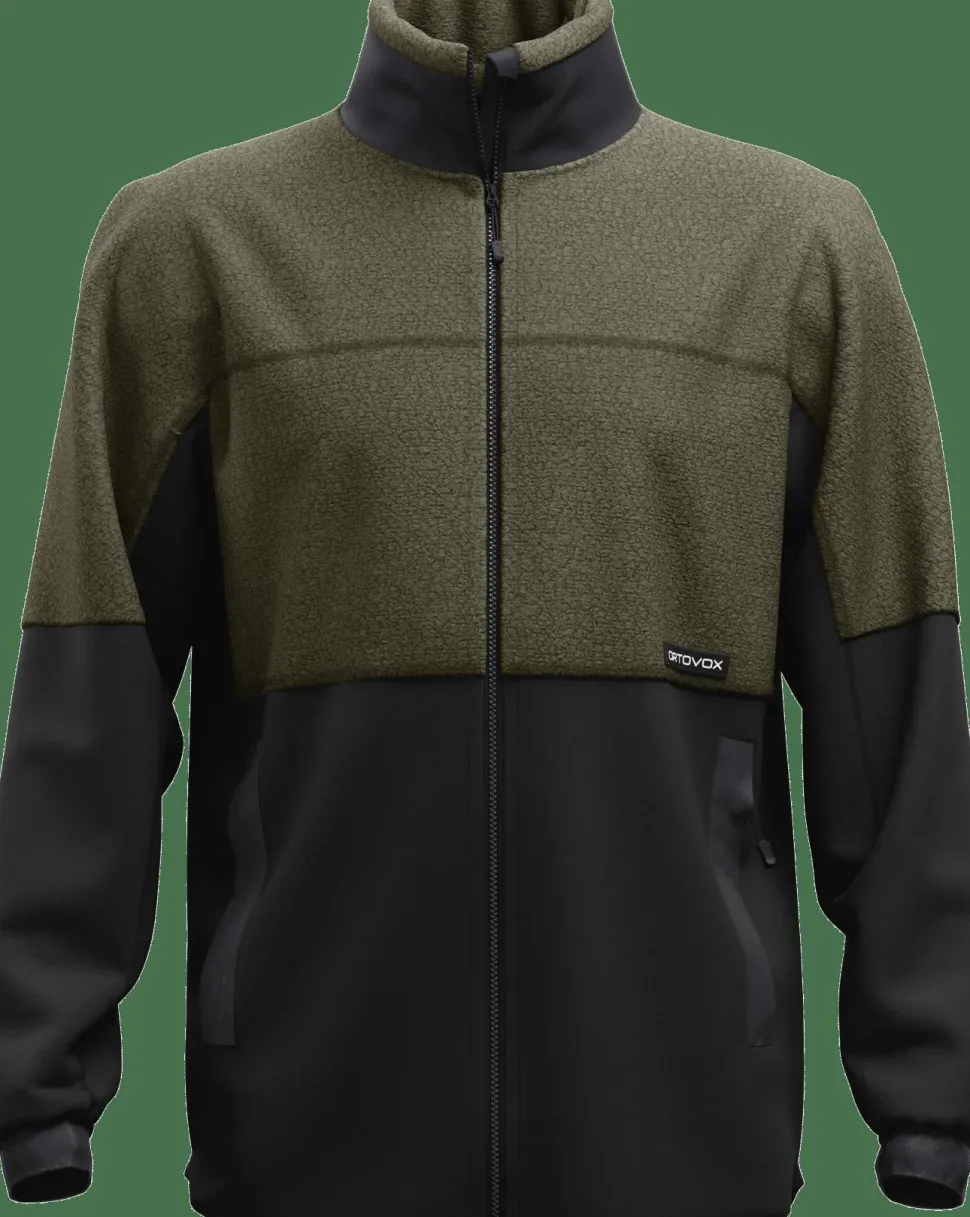 Ortovox Men's Fleece Teddy Jacket Dark Wild Herbs