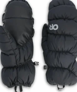 Outdoor Research Men's Coldfront Down Mitts Solid Black