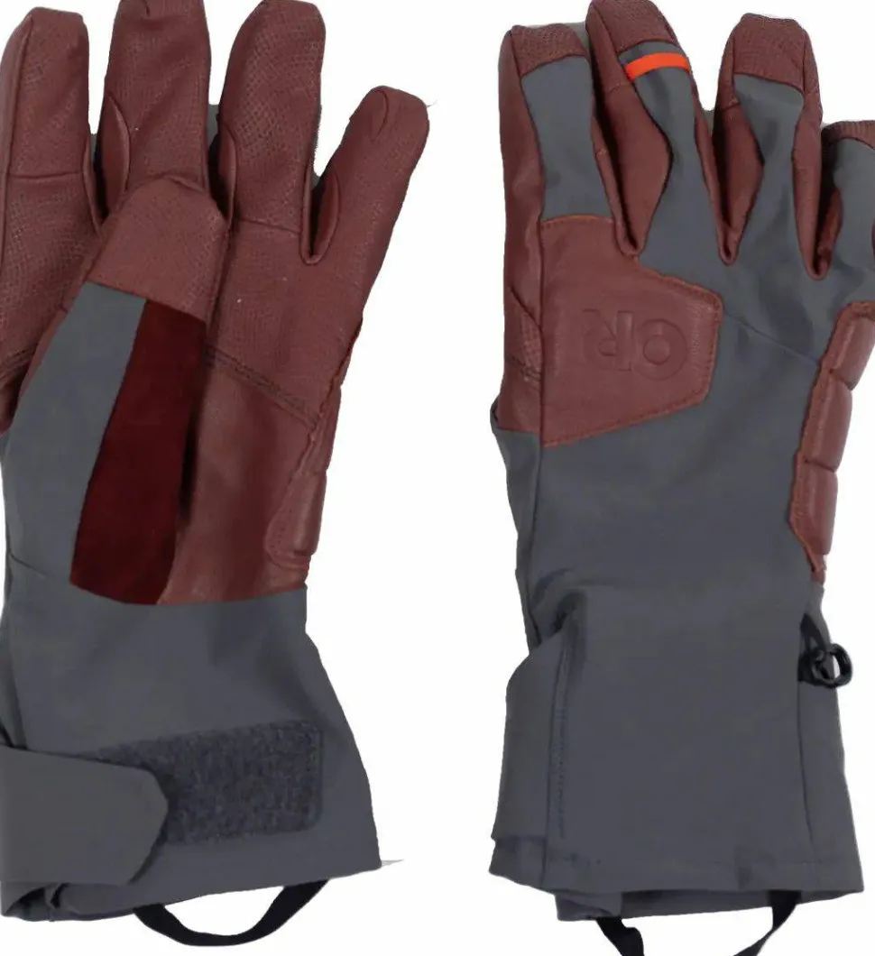 Outdoor Research Men's Extravert Gloves Charcoal/Brick