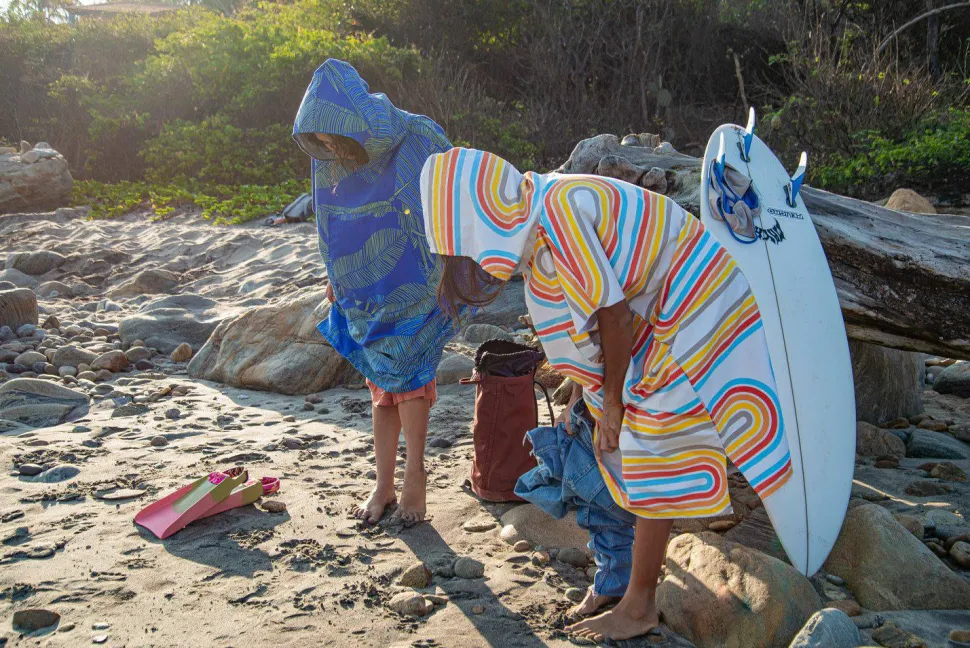 Packtowl Changing Poncho Riso Wave