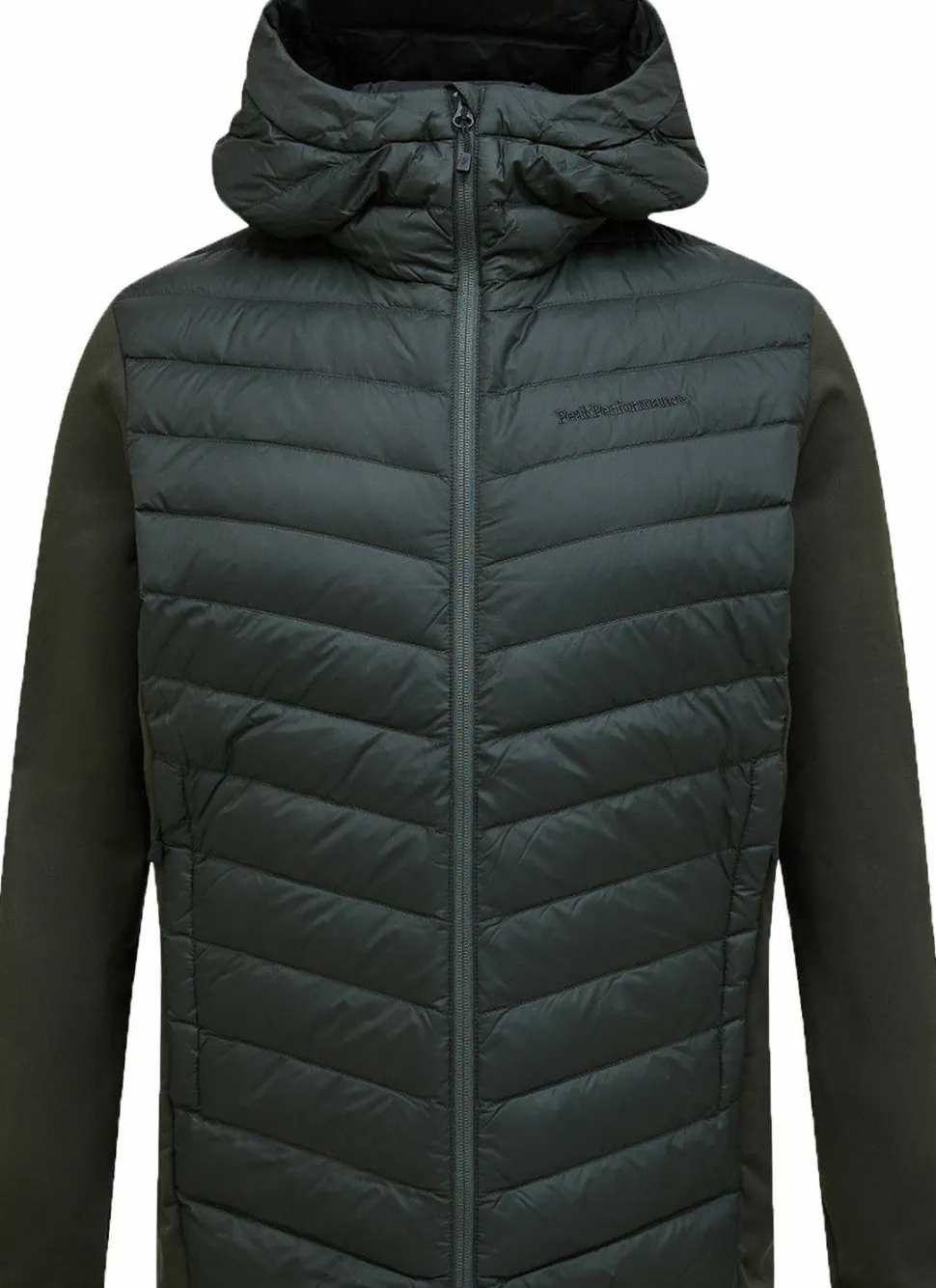 Peak Performance Men's Frost Down Hybrid Hood Olive Extreme