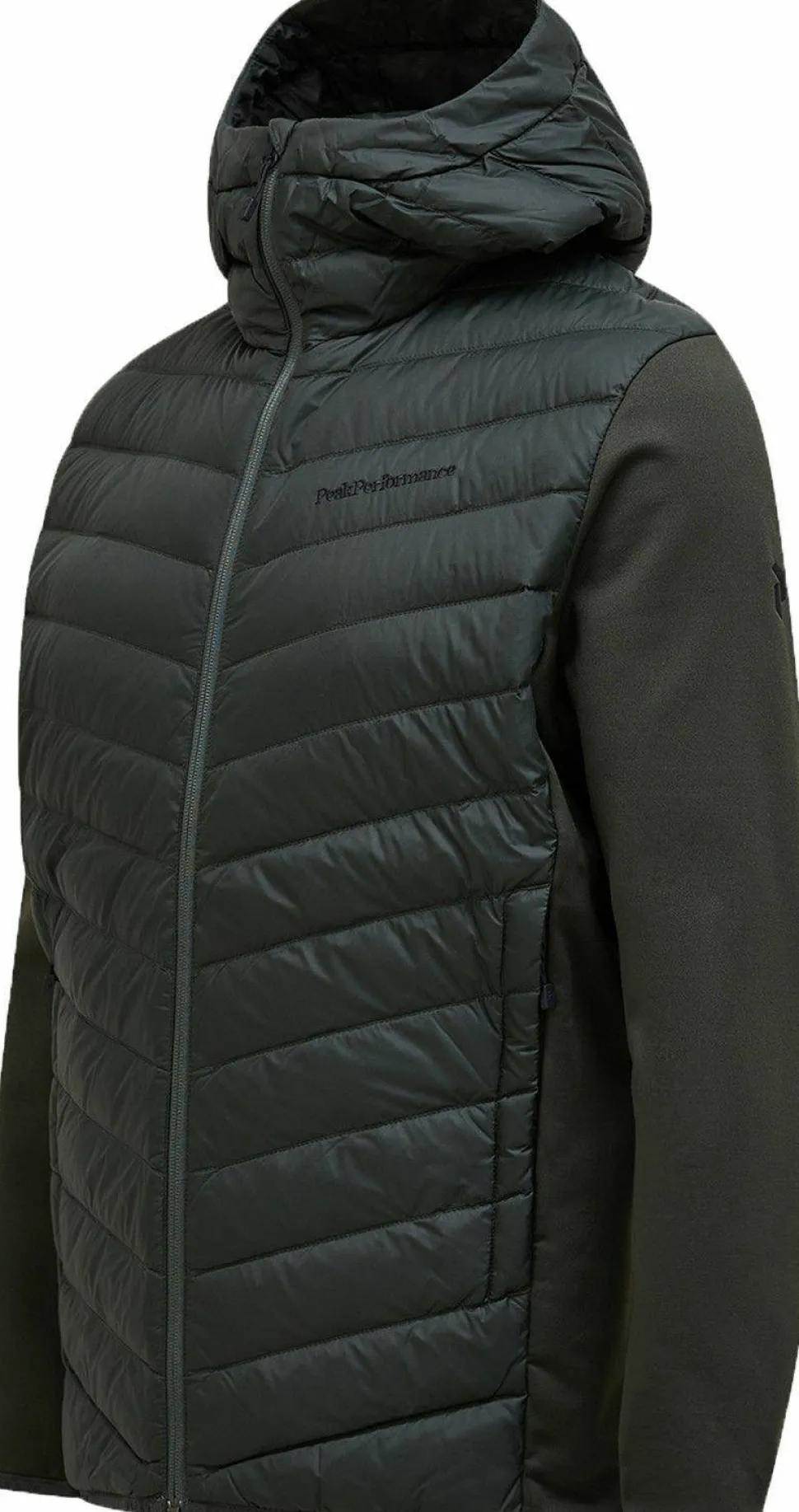 Peak Performance Men's Frost Down Hybrid Hood Olive Extreme