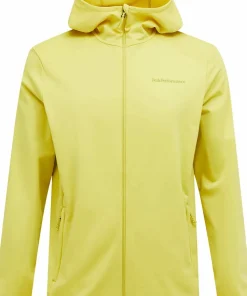Peak Performance Men's Light Zip Hood Canary Lime