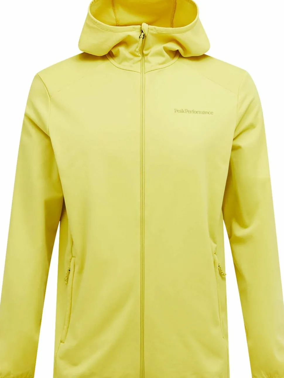 Peak Performance Men's Light Zip Hood Canary Lime