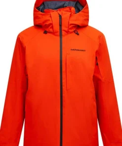 Peak Performance Men's Maroon Insulated Jacket Solar Burst