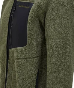 Peak Performance Men's Naturerush Pile Zip Jacket Pine Needle