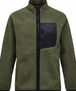 Peak Performance Men's Naturerush Pile Zip Jacket Pine Needle