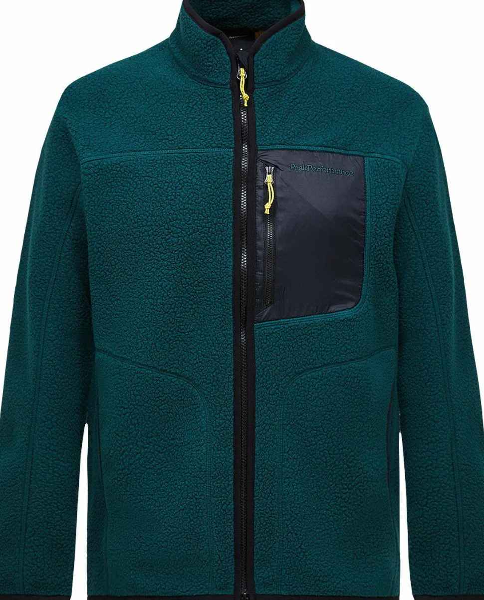 Peak Performance Men's Naturerush Pile Zip Jacket Ponderosa Pine