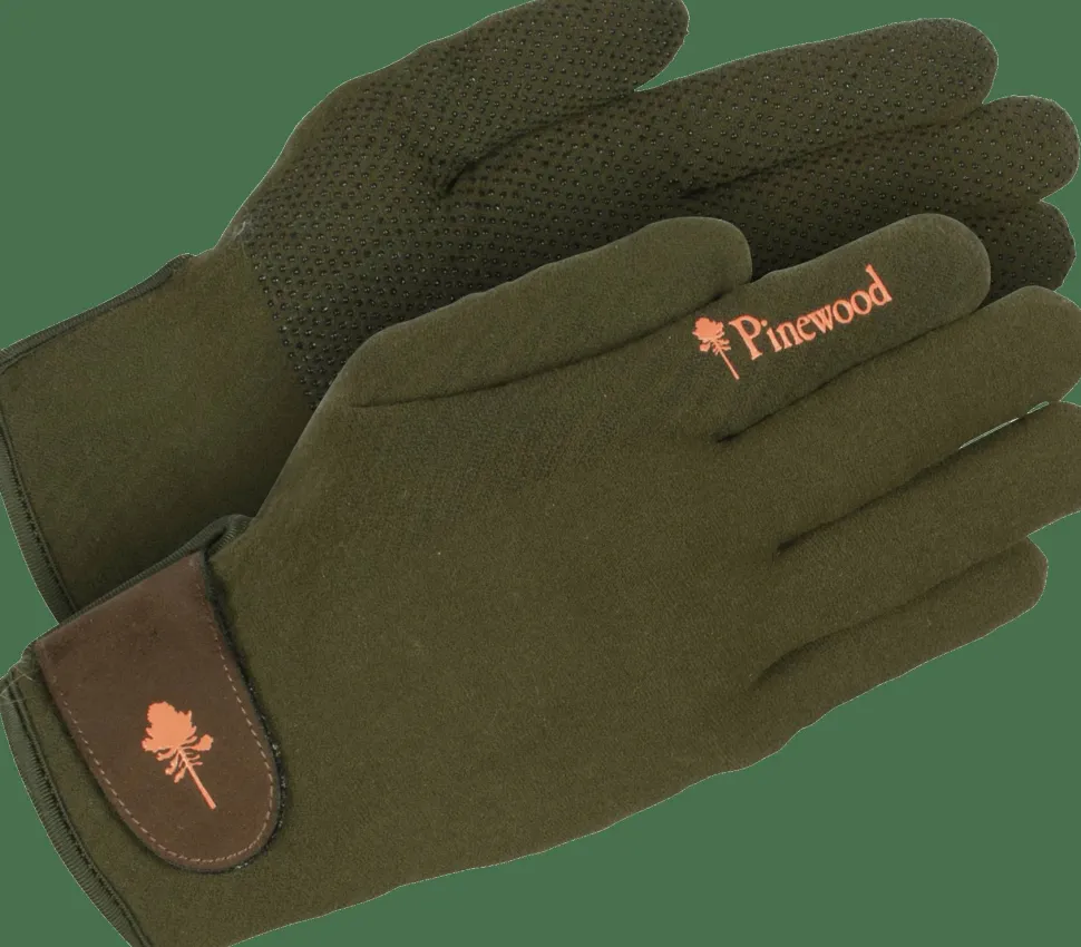 Pinewood Hunters Stretch Extreme Glove Mossgreen/Dark Brown
