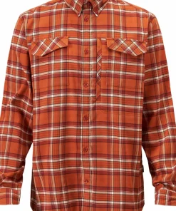 Pinewood Men's Abisko Hiking Flanell Shirt Burned Orange