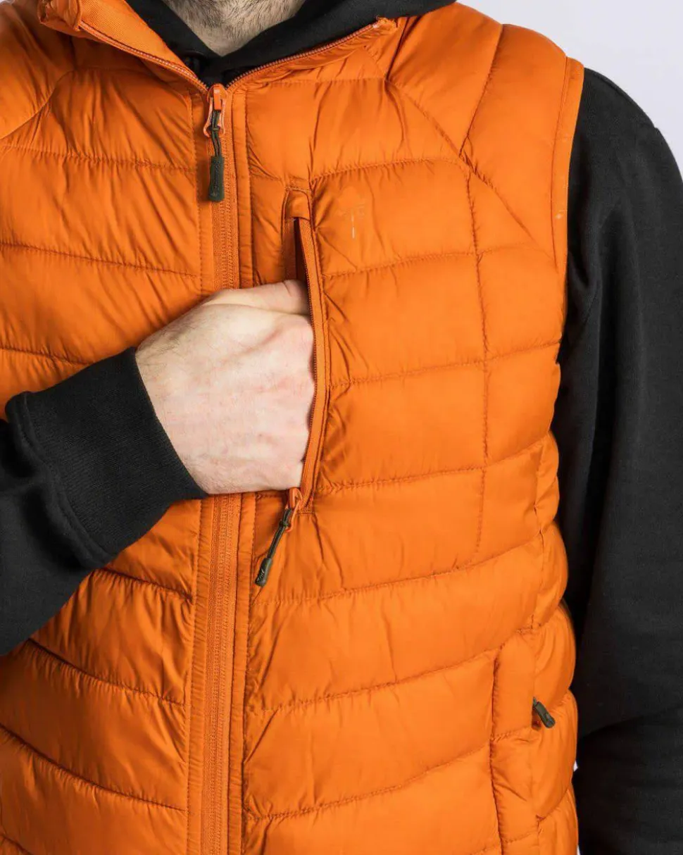 Pinewood Men's Abisko Insulation Vest Burned Orange