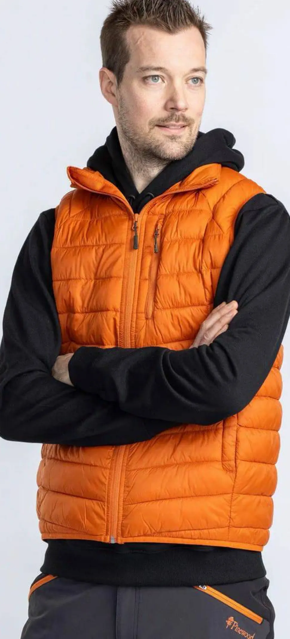 Pinewood Men's Abisko Insulation Vest Burned Orange
