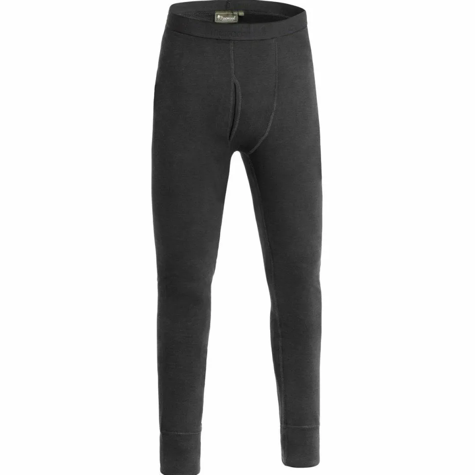 Pinewood Men's Abisko Merino Base Layer Pants Smoke Black