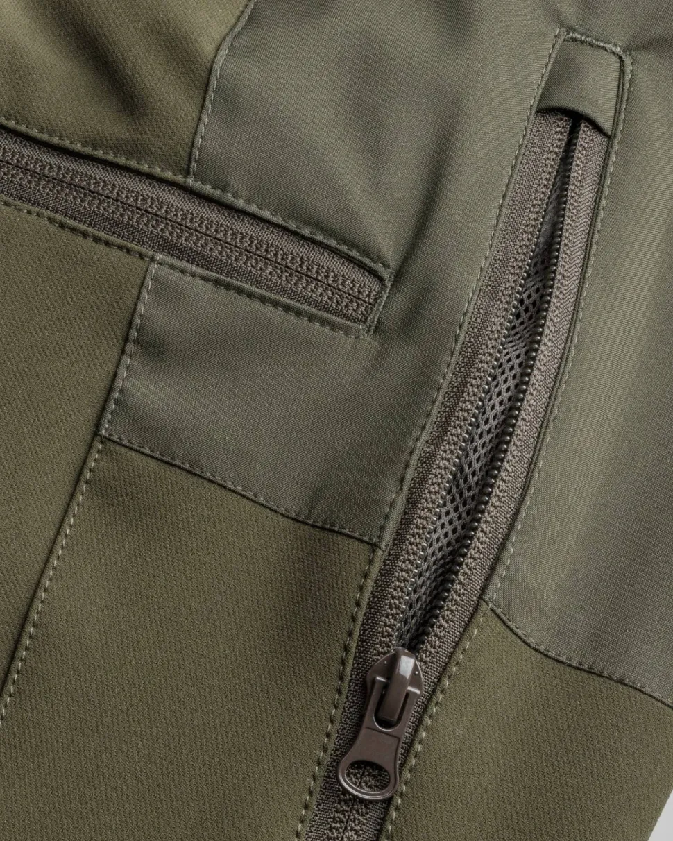 Pinewood Men's Brenton Trousers Dark Olive/Suede Brown