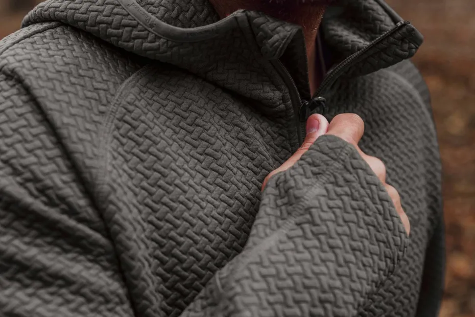 Pinewood Men's Everyday Travel Full Zip Sweater Grey Mel