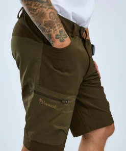 Pinewood Men's Finnveden Hybrid Shorts Dark Olive/H. Olive