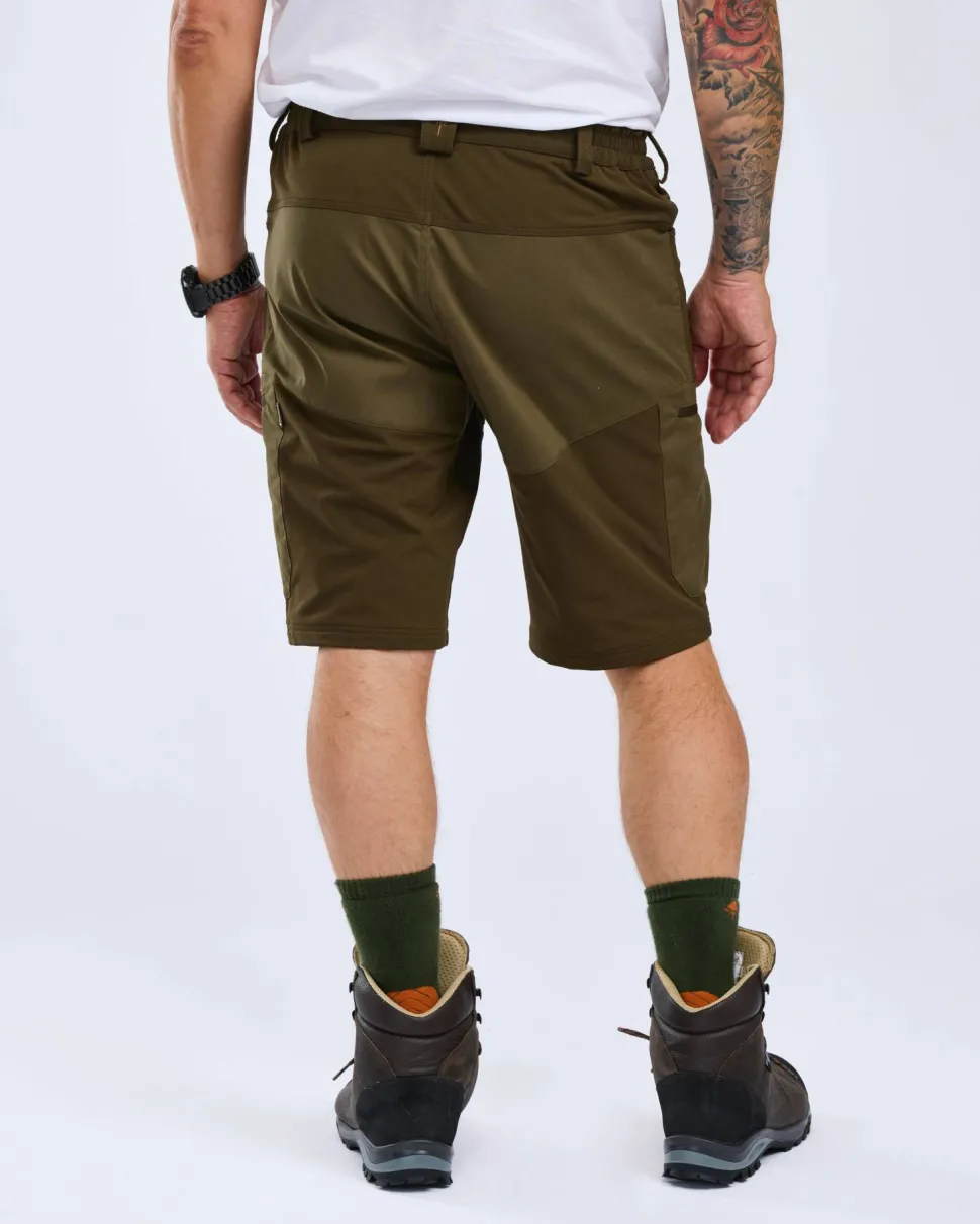 Pinewood Men's Finnveden Hybrid Shorts Dark Olive/H. Olive
