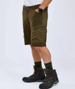 Pinewood Men's Finnveden Hybrid Shorts Dark Olive/H. Olive