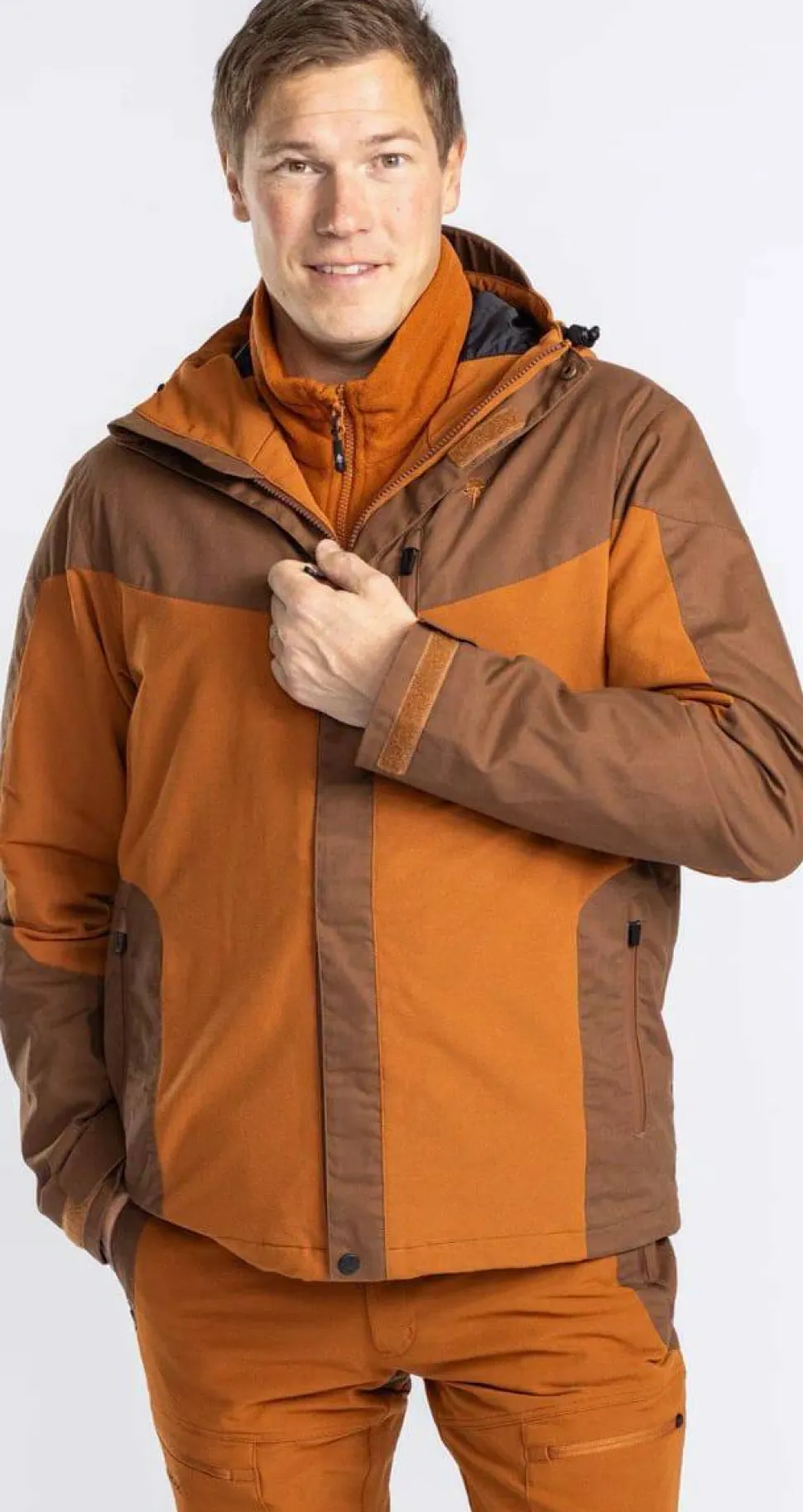 Pinewood Men's Finnveden Hybrid Extreme Jacket Fudge/Nougat