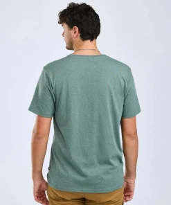 Pinewood Men's Finnveden Recycled Outdoor T-Shirt Aquagr. Melange Campsite