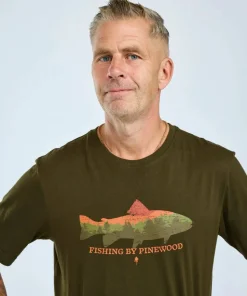 Pinewood Men's Fish T-Shirt Green