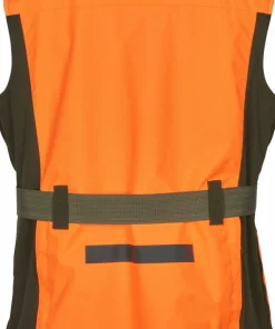 Pinewood Men's Furudal Dog Handler Vest Orange/Moss Green