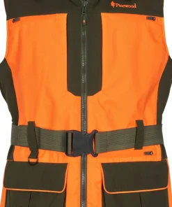 Pinewood Men's Furudal Dog Handler Vest Orange/Moss Green