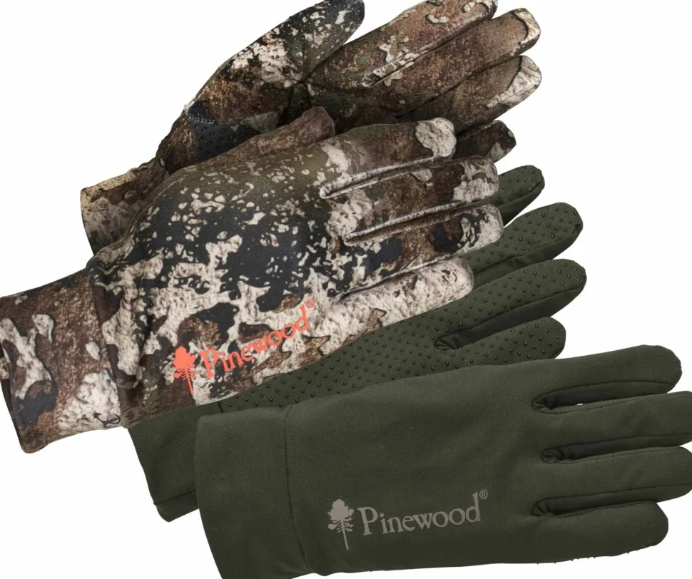 Pinewood Men's Furudal Liner Glove 2 Pack Strata/Moss Green