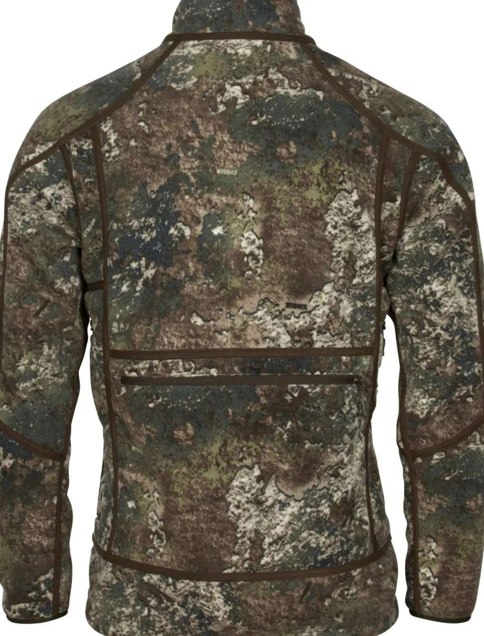 Pinewood Men's Furudal Reversible Camou Fleece Jacket Hunting Brown/Strata