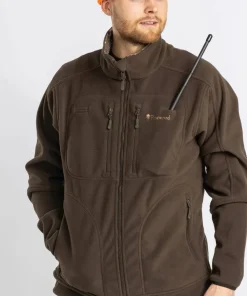 Pinewood Men's Furudal Reversible Camou Fleece Jacket Hunting Brown/Strata