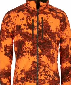 Pinewood Men's Furudal Reversible Camou Fleece Jacket Hunting Brown/Strata Blaze