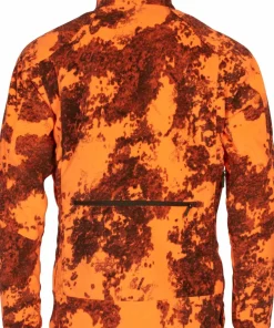 Pinewood Men's Furudal Reversible Camou Fleece Jacket Hunting Brown/Strata Blaze