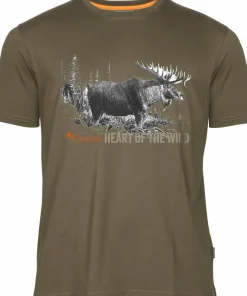 Pinewood Men's Moose T-Shirt H.Brown
