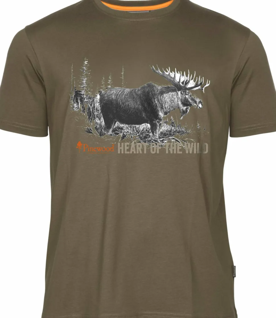 Pinewood Men's Moose T-Shirt H.Brown