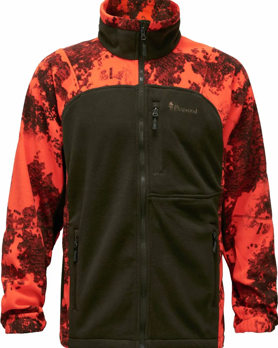 Pinewood Men's Oviken Fleecejacket Strata Blaze/H.Green