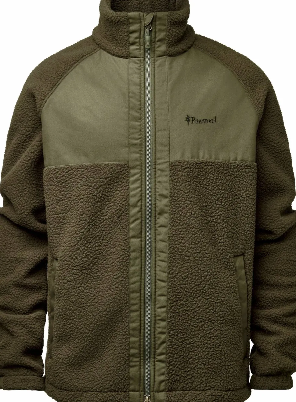 Pinewood Men's Pile Fleece Jacket Moss Green