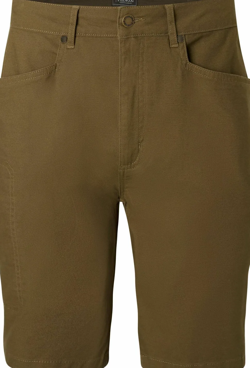 Pinewood Men's Värnamo Vintage Canvas Shorts Olive Brown