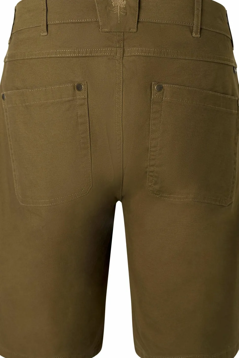 Pinewood Men's Värnamo Vintage Canvas Shorts Olive Brown