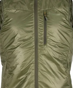 Pinewood Men's Wool Insulated Midlayer Vest Moss Green