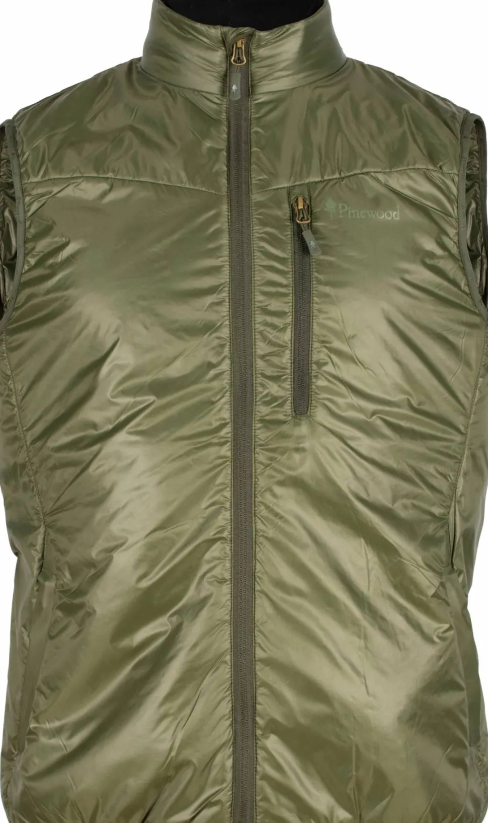 Pinewood Men's Wool Insulated Midlayer Vest Moss Green