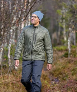 Pinewood Men's Wool Insulated Midlayer Jacket Moss Green