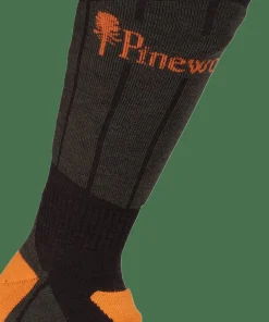 Pinewood Technical Long Wool Socks Dark Green/Green