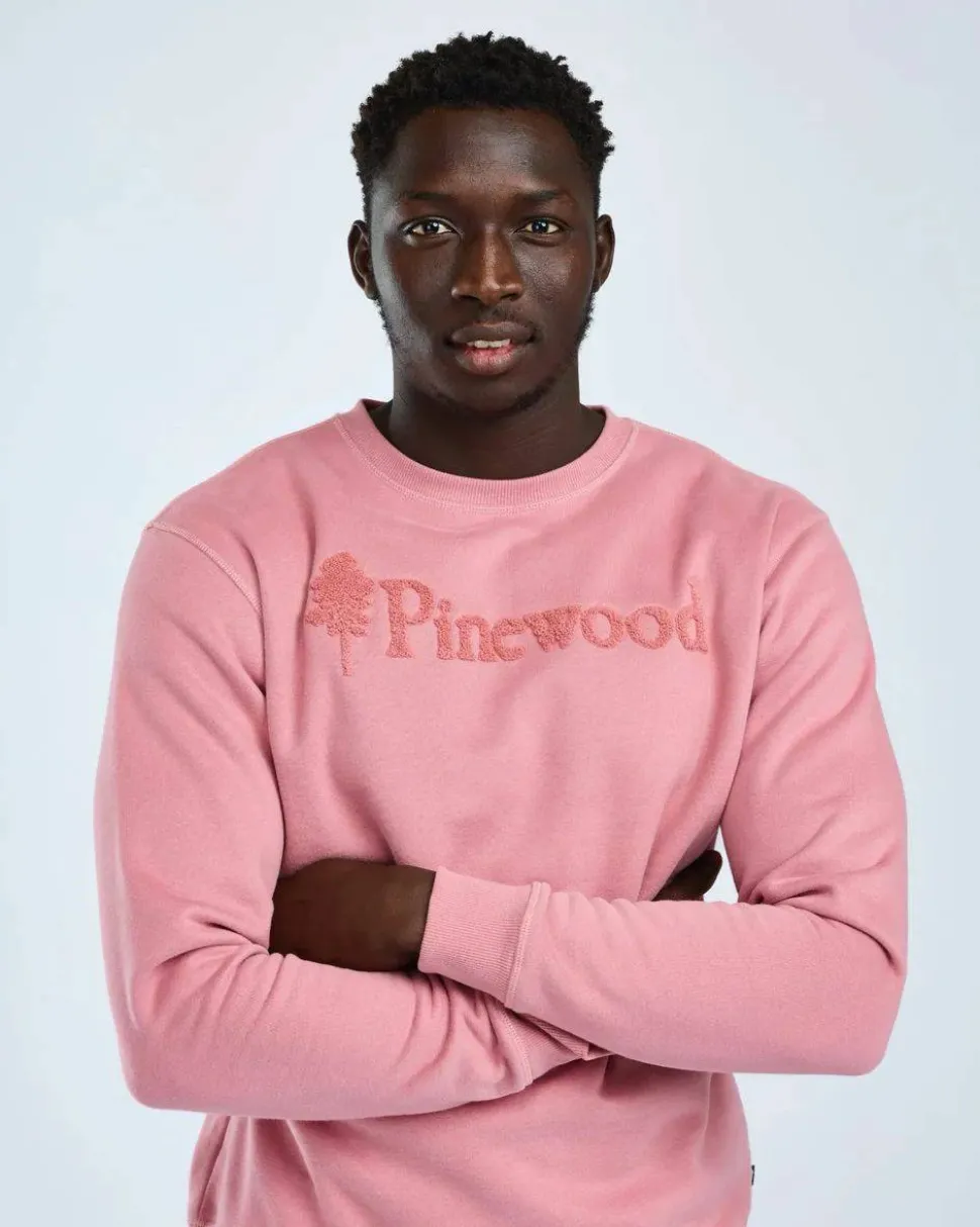 Pinewood Unisex Värnamo Pinewood Logo Sweater Dusty Pink