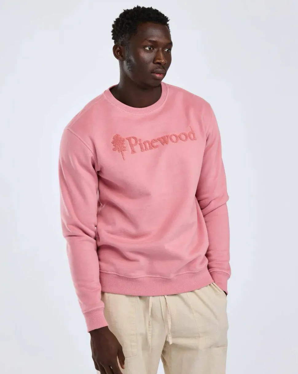 Pinewood Unisex Värnamo Pinewood Logo Sweater Dusty Pink