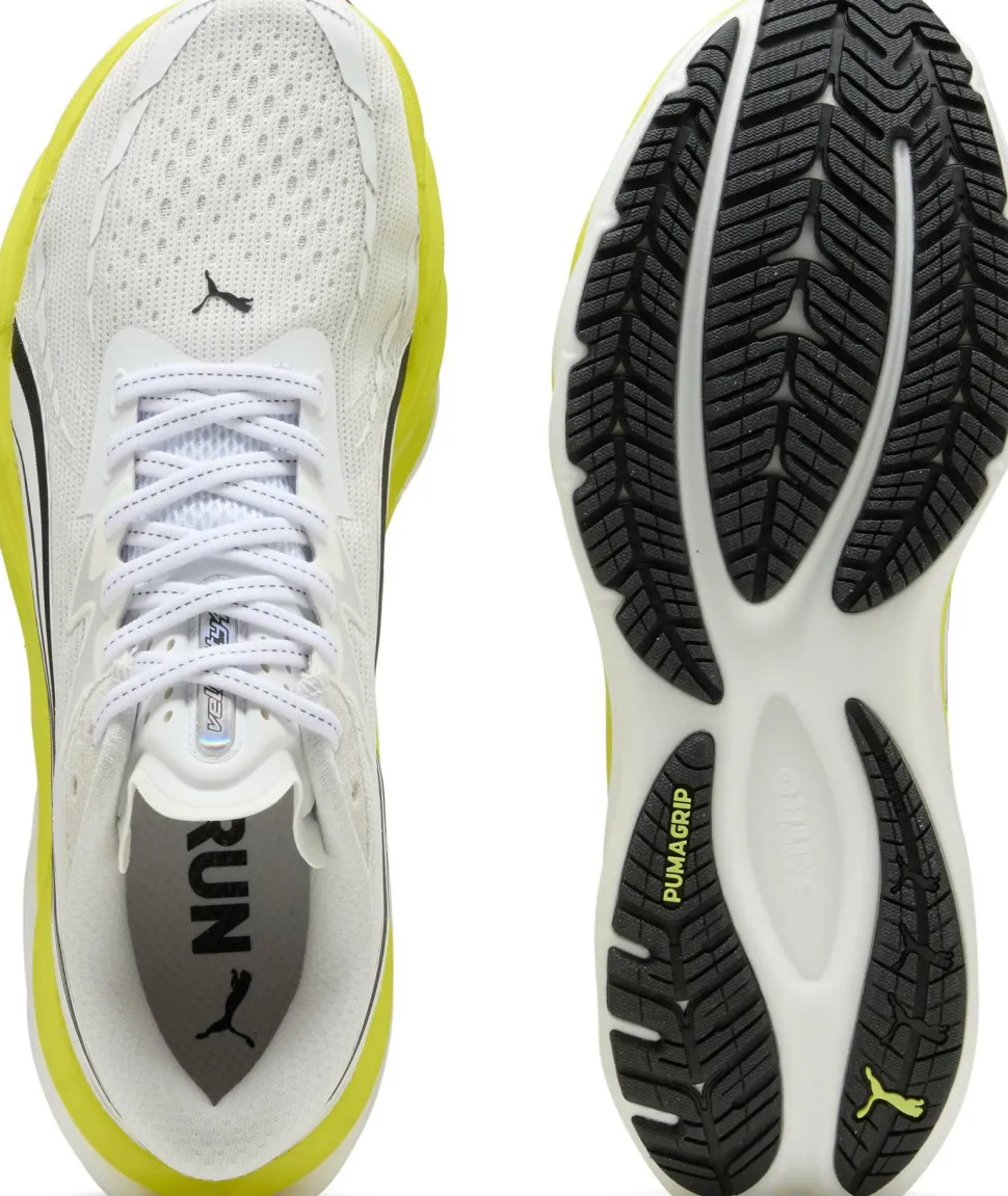Puma Men's Velocity Nitro 4 Puma White-lux Lime