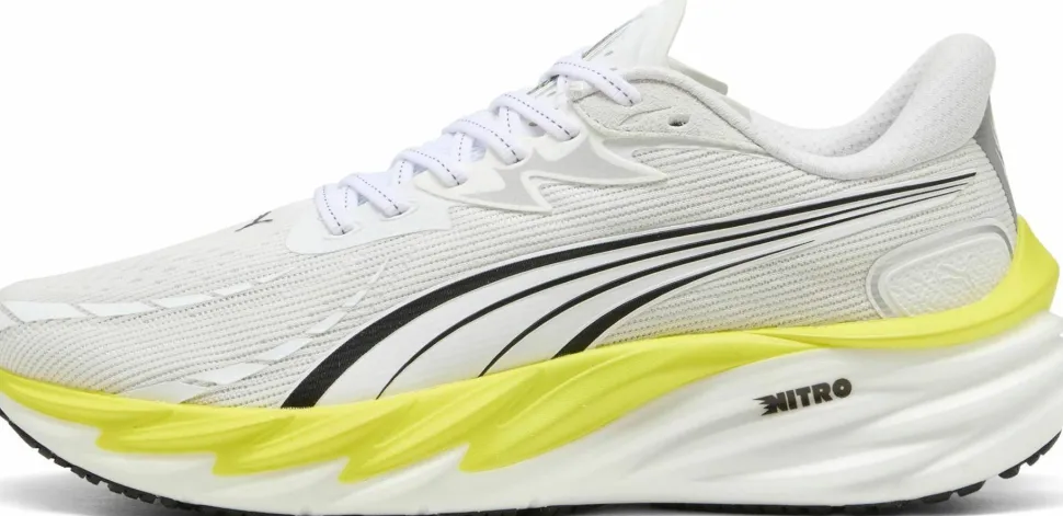 Puma Men's Velocity Nitro 4 Puma White-lux Lime