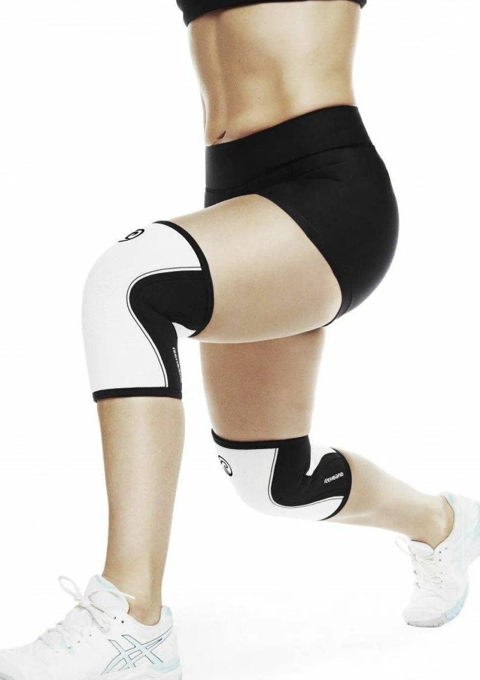 Rehband Rx Knee-Sleeve 5mm Black/White