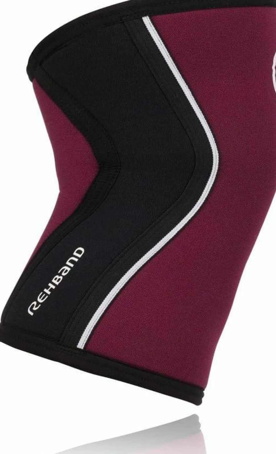 Rehband Rx Knee-Sleeve 5mm Black/Burgundy