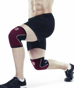 Rehband Rx Knee-Sleeve 5mm Black/Burgundy